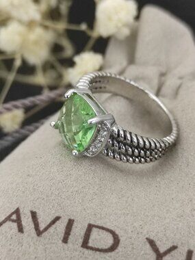 David Yurman 925 Silver Rings with Original Pouch